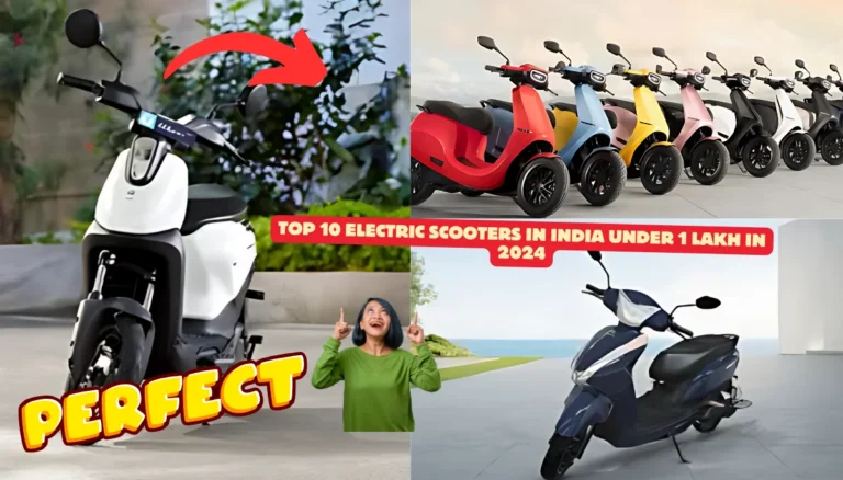 Top 10 Electric Scooters in India Under 1 Lakh in 2024